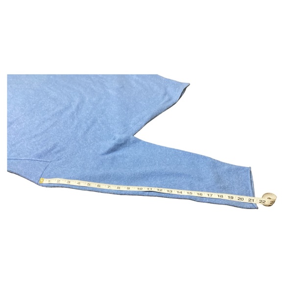 J. Jill Women's Long Sleeve Split Hem Blue Stretch Pullover Sweater Plus Size 3X - Picture 9 of 16